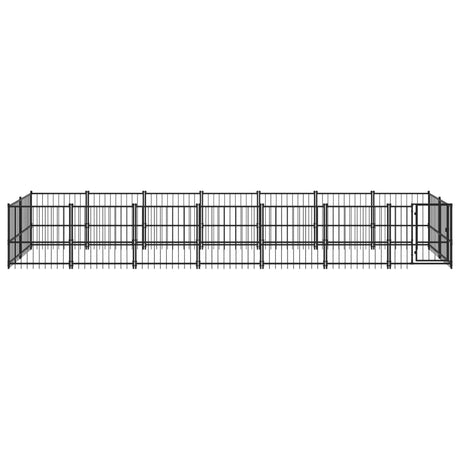 Hondenkennel voor buiten 13,14 m² staal - AllerleiShop