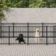 Hondenkennel voor buiten 13,14 m² staal - AllerleiShop