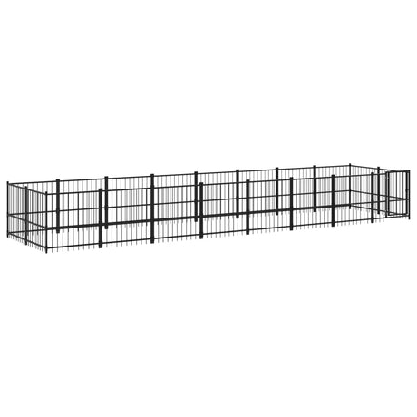 Hondenkennel voor buiten 15,02 m² staal - AllerleiShop