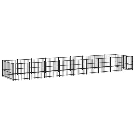 Hondenkennel voor buiten 16,89 m² staal - AllerleiShop