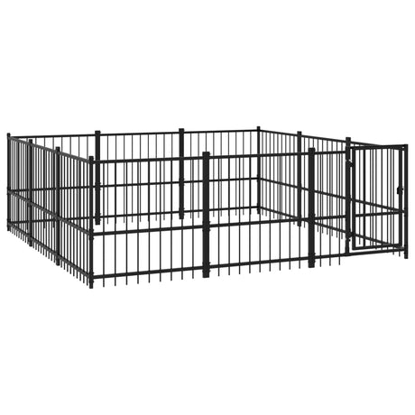 Hondenkennel voor buiten 8,47 m² staal - AllerleiShop