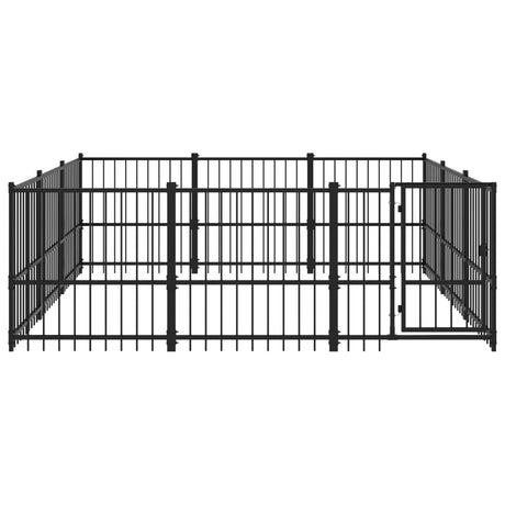 Hondenkennel voor buiten 8,47 m² staal - AllerleiShop