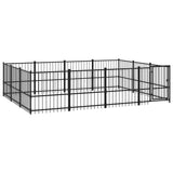 Hondenkennel voor buiten 11,58 m² staal - AllerleiShop