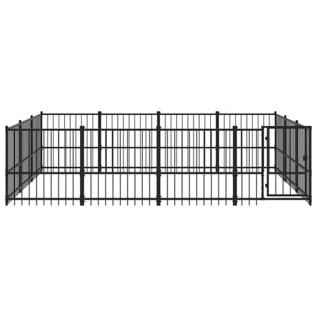 Hondenkennel voor buiten 11,58 m² staal - AllerleiShop