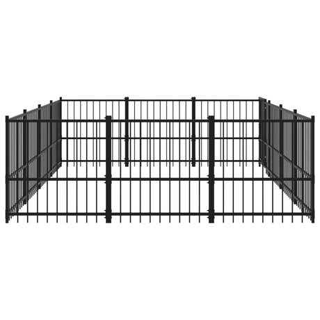 Hondenkennel voor buiten 11,58 m² staal - AllerleiShop