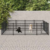 Hondenkennel voor buiten 11,58 m² staal - AllerleiShop