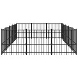 Hondenkennel voor buiten 14,11 m² staal - AllerleiShop