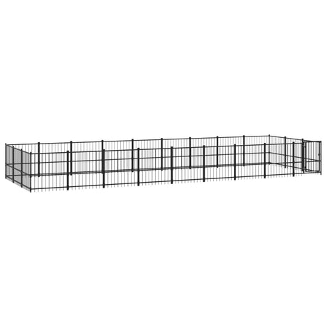 Hondenkennel voor buiten 25,4 m² staal - AllerleiShop