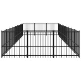 Hondenkennel voor buiten 25,4 m² staal - AllerleiShop