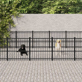 Hondenkennel voor buiten 25,4 m² staal - AllerleiShop