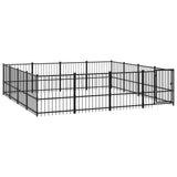 Hondenkennel voor buiten 15,05 m² staal - AllerleiShop