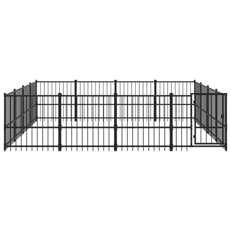 Hondenkennel voor buiten 15,05 m² staal - AllerleiShop