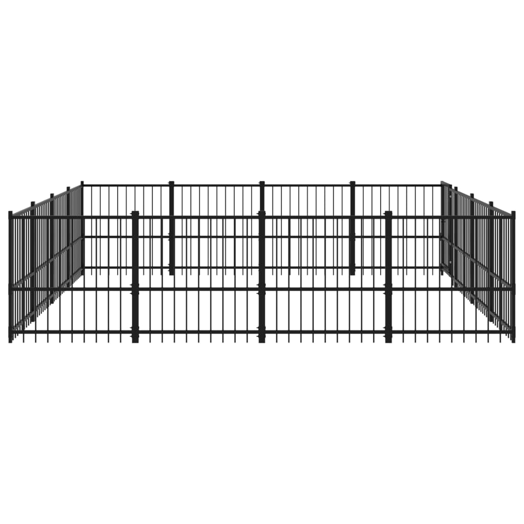 Hondenkennel voor buiten 15,05 m² staal - AllerleiShop