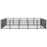 Hondenkennel voor buiten 18,82 m² staal - AllerleiShop