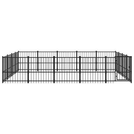 Hondenkennel voor buiten 18,82 m² staal - AllerleiShop