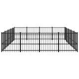 Hondenkennel voor buiten 18,82 m² staal - AllerleiShop