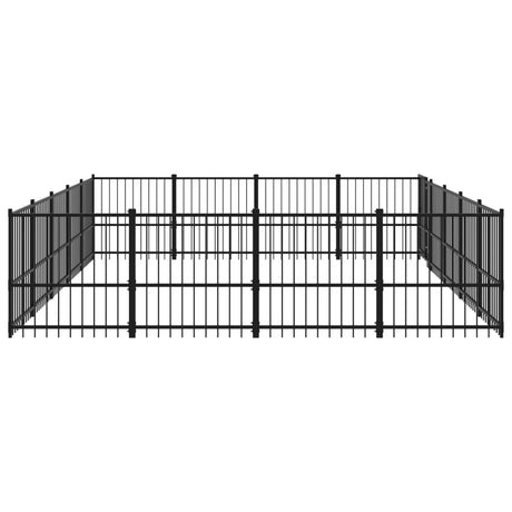 Hondenkennel voor buiten 18,82 m² staal - AllerleiShop