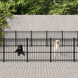 Hondenkennel voor buiten 22,58 m² staal - AllerleiShop