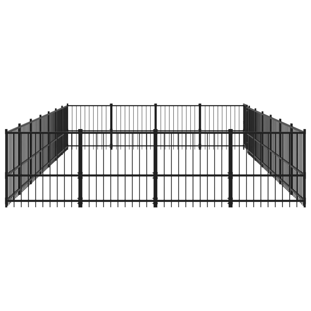 Hondenkennel voor buiten 26,35 m² staal - AllerleiShop