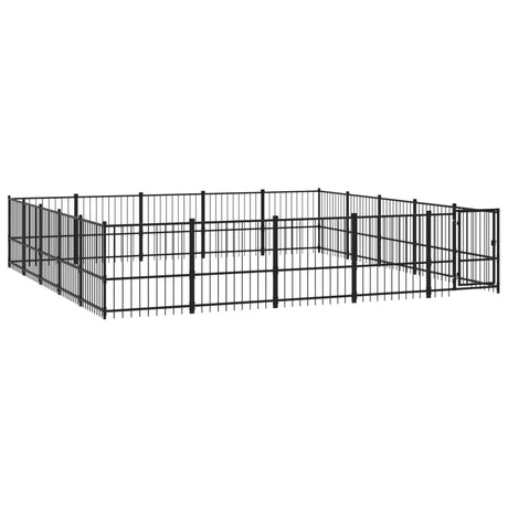 Hondenkennel voor buiten 23,52 m² staal - AllerleiShop