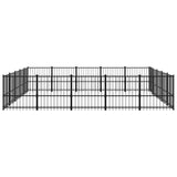 Hondenkennel voor buiten 23,52 m² staal - AllerleiShop