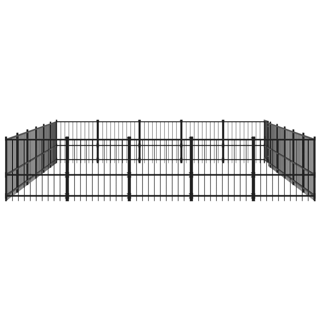 Hondenkennel voor buiten 28,23 m² staal - AllerleiShop