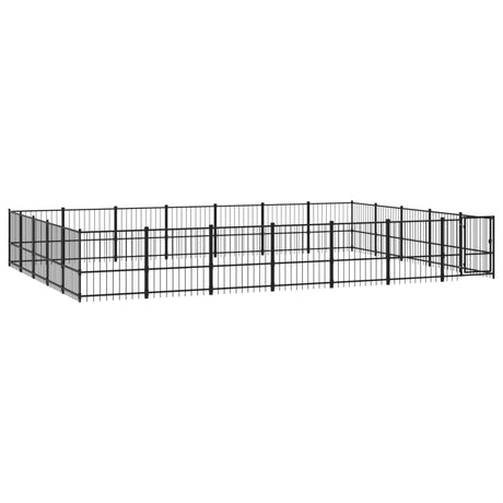 Hondenkennel voor buiten 32,93 m² staal - AllerleiShop