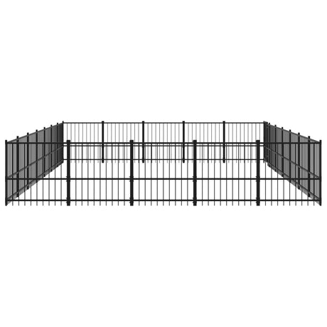 Hondenkennel voor buiten 32,93 m² staal - AllerleiShop