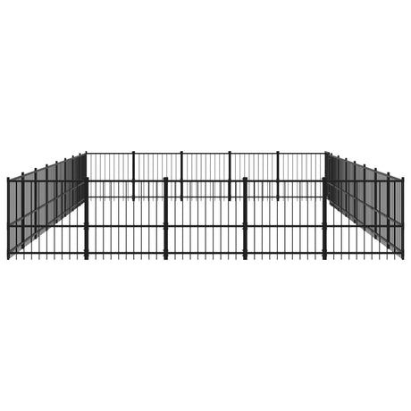 Hondenkennel voor buiten 37,64 m² staal - AllerleiShop