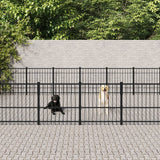 Hondenkennel voor buiten 37,64 m² staal - AllerleiShop