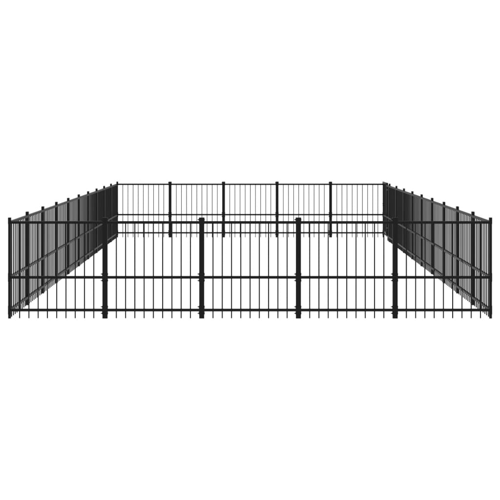 Hondenkennel voor buiten 47,05 m² staal - AllerleiShop