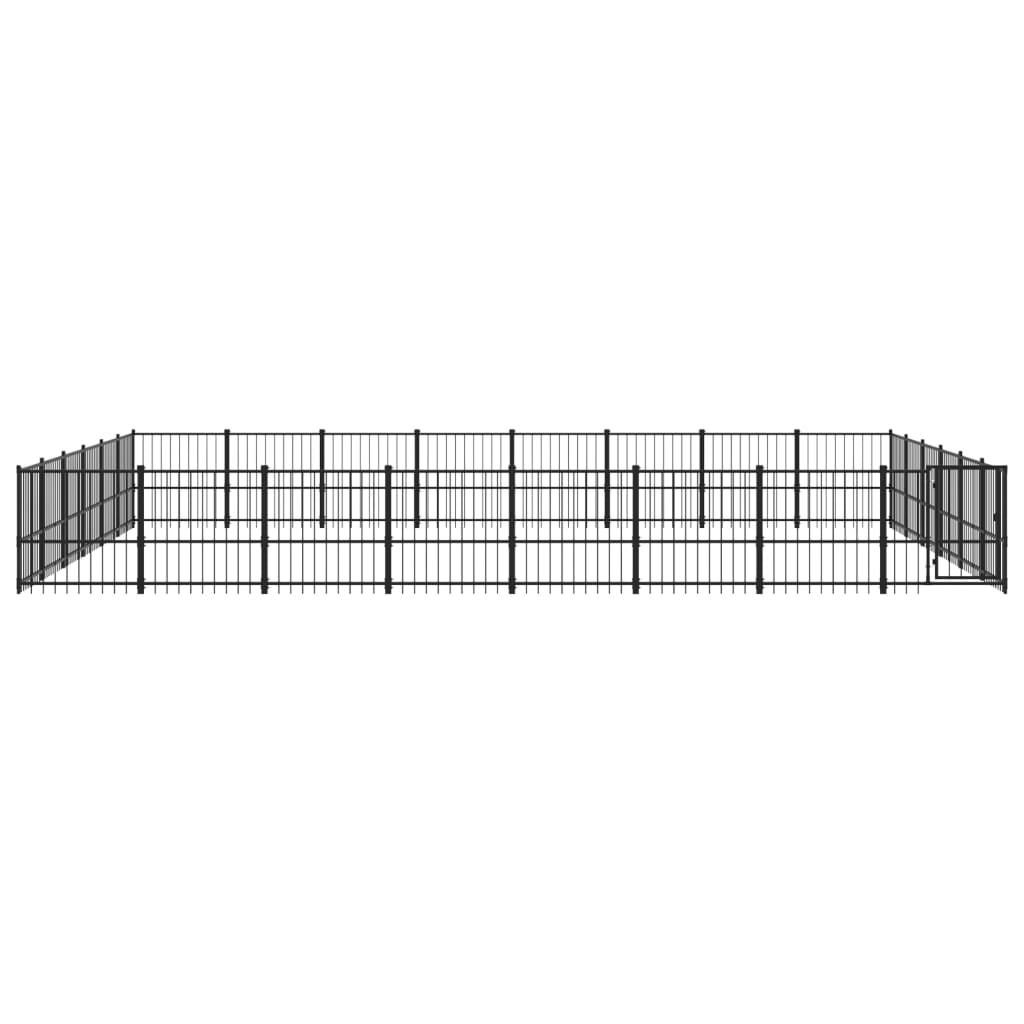 Hondenkennel voor buiten 45,16 m² staal - AllerleiShop