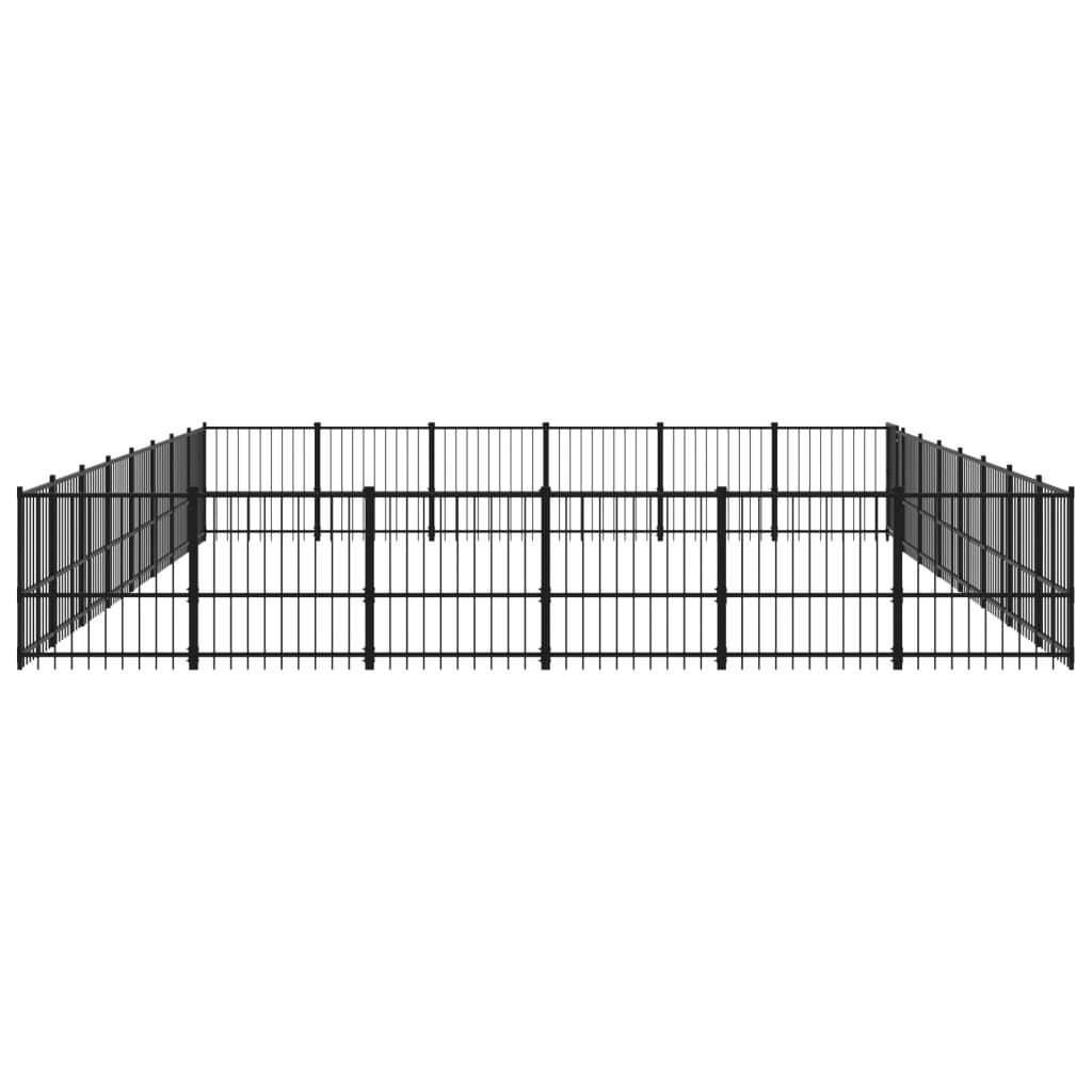 Hondenkennel voor buiten 45,16 m² staal - AllerleiShop