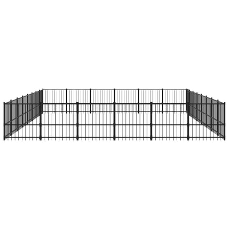 Hondenkennel voor buiten 45,16 m² staal - AllerleiShop