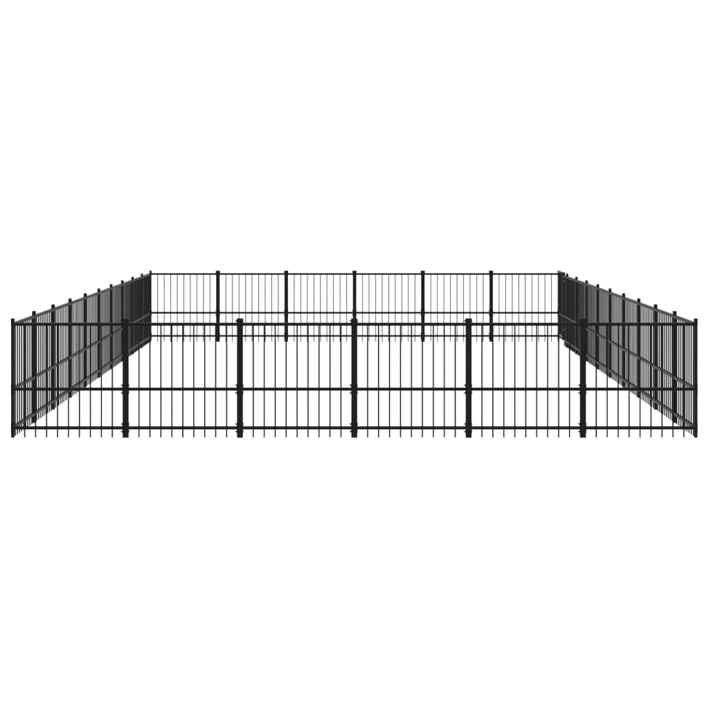 Hondenkennel voor buiten 56,45 m² staal - AllerleiShop