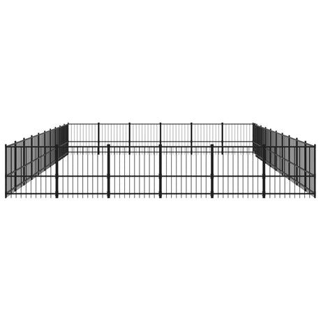 Hondenkennel voor buiten 56,45 m² staal - AllerleiShop