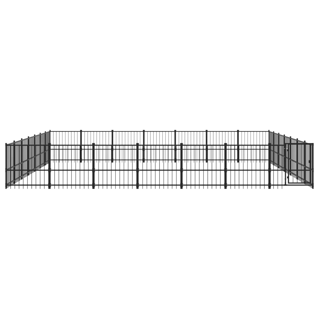 Hondenkennel voor buiten 46,1 m² staal - AllerleiShop