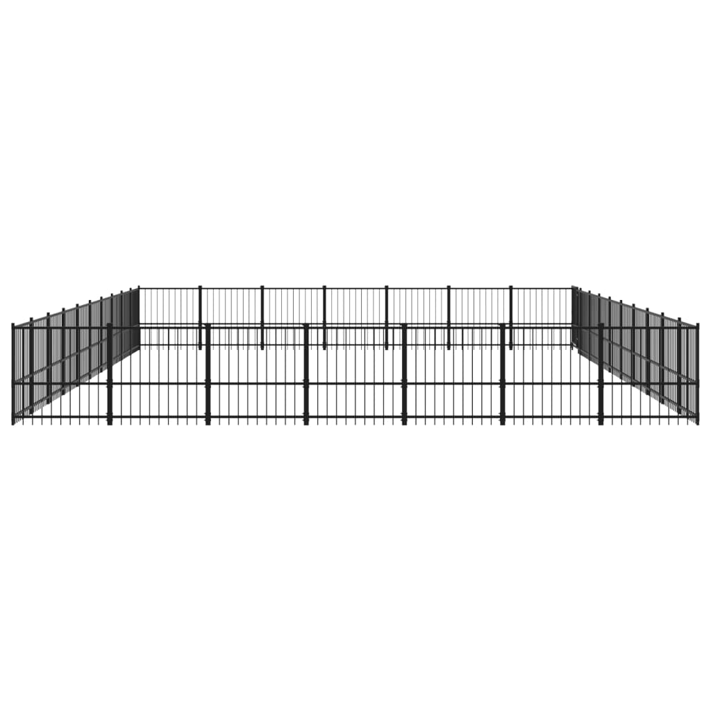 Hondenkennel voor buiten 65,86 m² staal - AllerleiShop