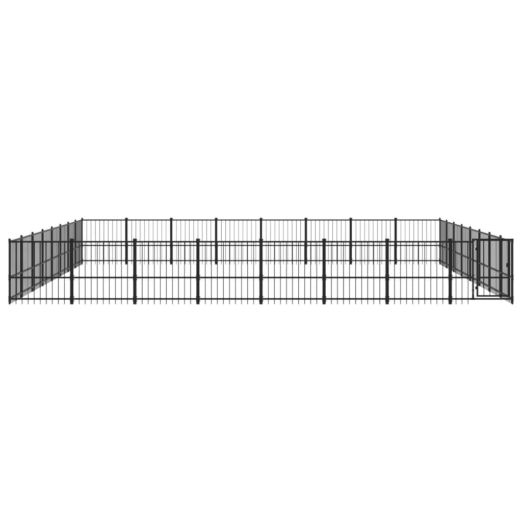 Hondenkennel voor buiten 60,22 m² staal - AllerleiShop