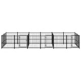 Hondenkennel voor buiten 11,26 m² staal - AllerleiShop