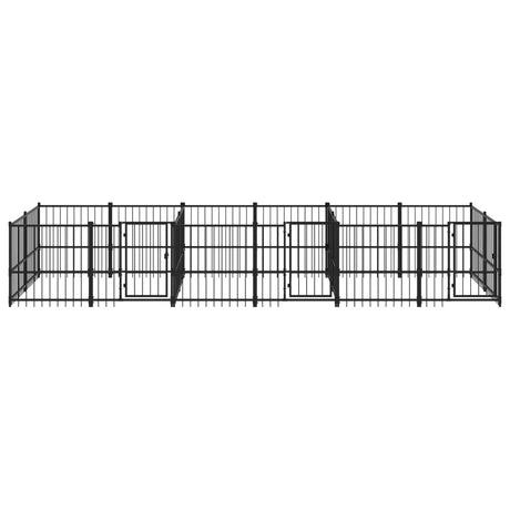 Hondenkennel voor buiten 11,26 m² staal - AllerleiShop