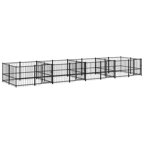 Hondenkennel voor buiten 15,02 m² staal - AllerleiShop