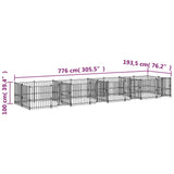 Hondenkennel voor buiten 15,02 m² staal - AllerleiShop