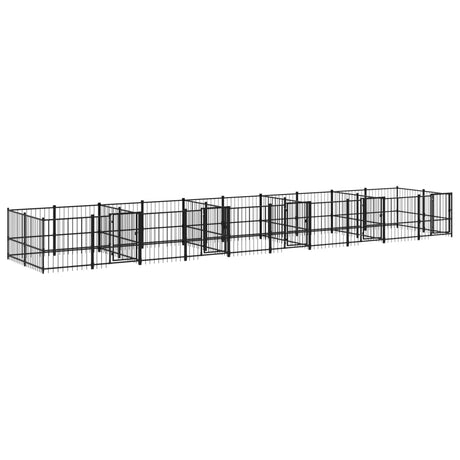 Hondenkennel voor buiten 18,77 m² staal - AllerleiShop