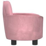 Hondenmand 66x40x45 cm fluweel roze