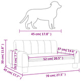 Hondenmand 70x45x30 cm stof donkergrijs