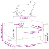 Hondenmand 50x40x26,5 cm fluweel zwart