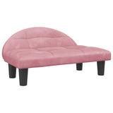 Hondenmand 70x52x30 cm fluweel roze