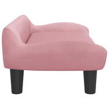 Hondenmand 70x40x24 cm fluweel roze