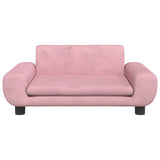 Hondenmand 70x45x33 cm fluweel roze